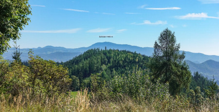 Blick nach Südost zum Grazer Hausberg